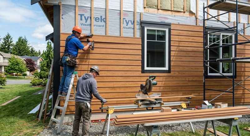 Faux Wood Siding Installation in Stamford, CT