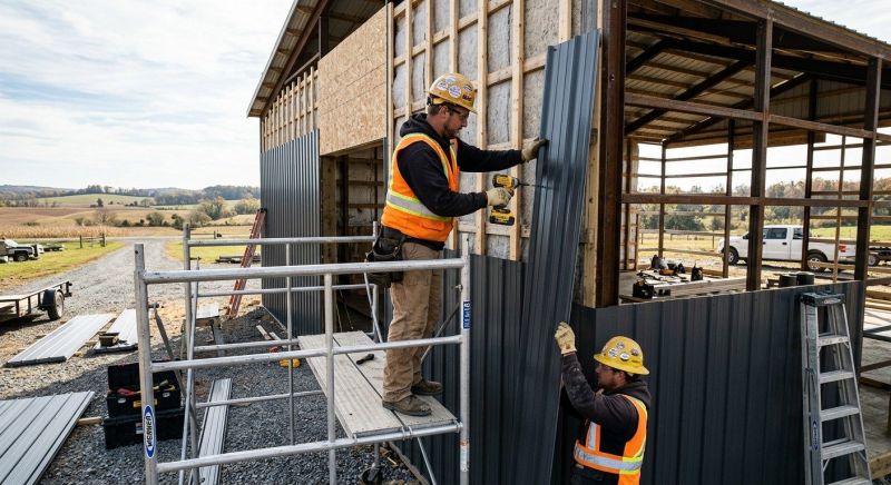 Metal Barn Siding Installation in Stamford, CT