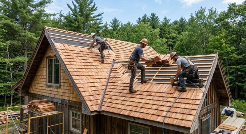 Natural Wood Roof Installation in Fredericksburg, VA