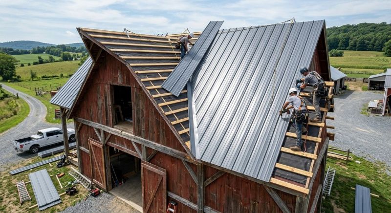 Barn Roof Installation in Alexandria, VA