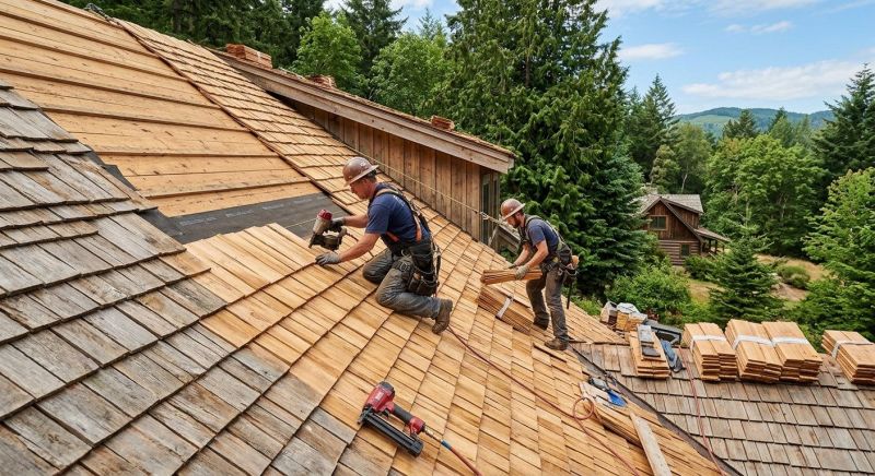 Cedar Shake Roof Construction in Alexandria, VA