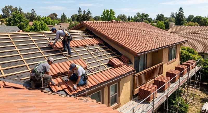 Clay Tile Roofing Installation in Fredericksburg, VA