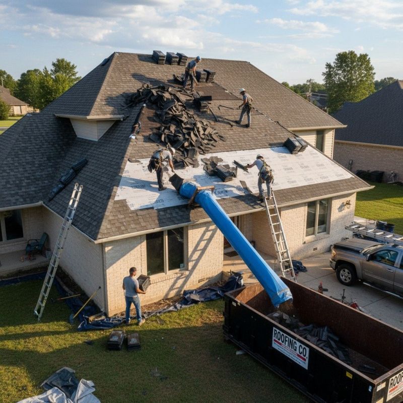 Damaged Roof Replacement in Fredericksburg, VA