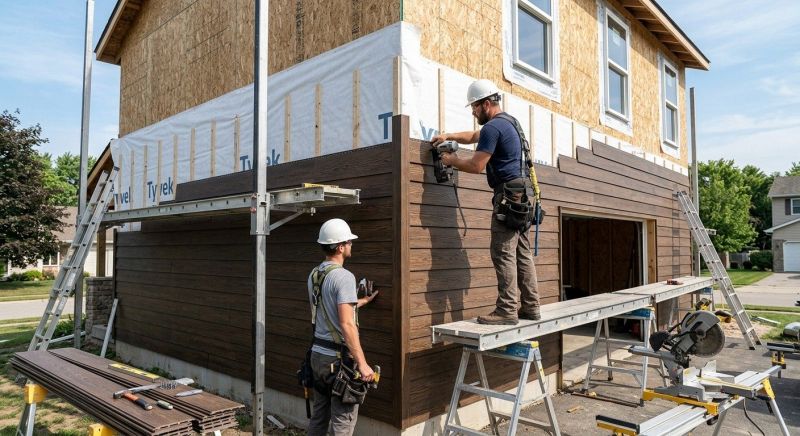 Faux Wood Siding Installation in Boston, MA