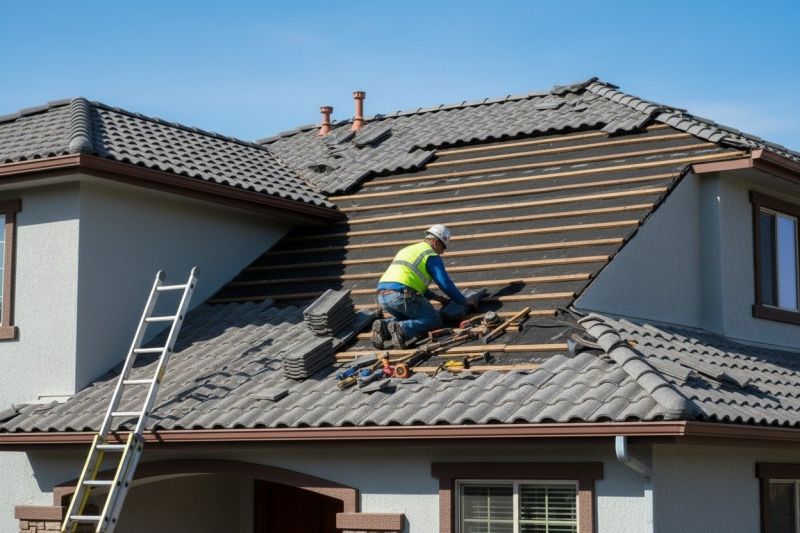 Clay Roof Installation detail