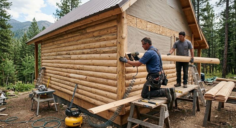Log Siding Replacement in Boston, MA