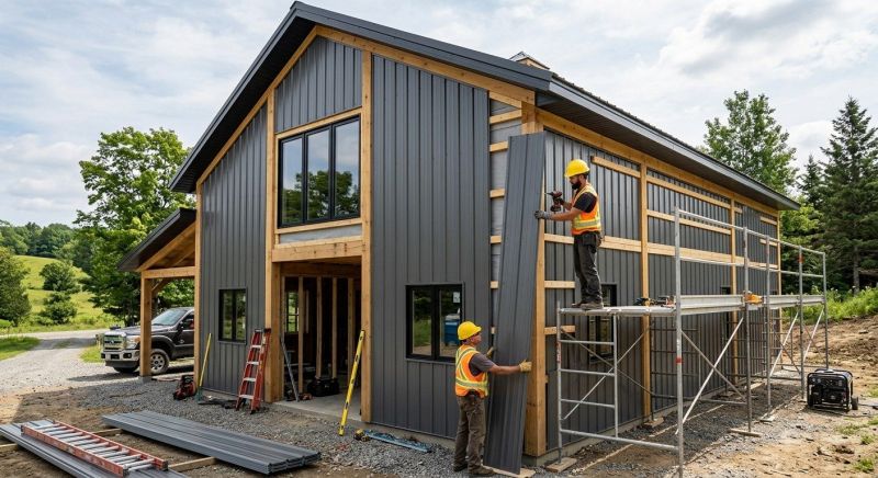 Pole Barn Siding Installation in Stamford, CT