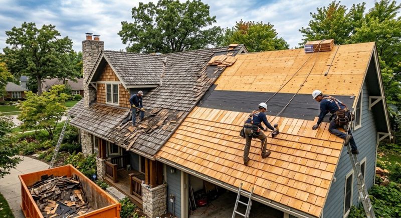 Wood Shake Roof Replacement in Fredericksburg, VA
