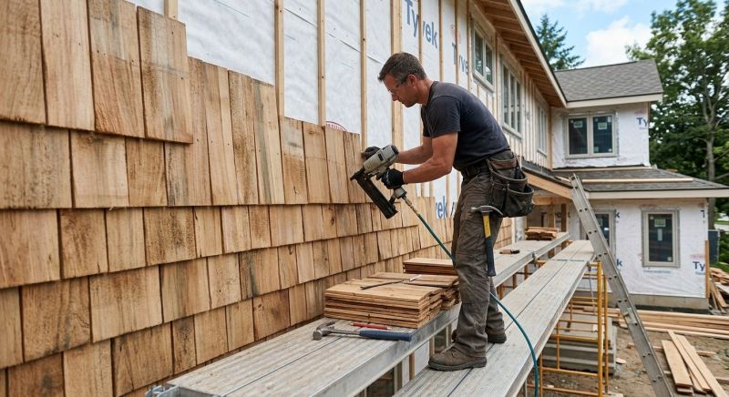Wood Shake Siding Installation in Fairfield County, CT